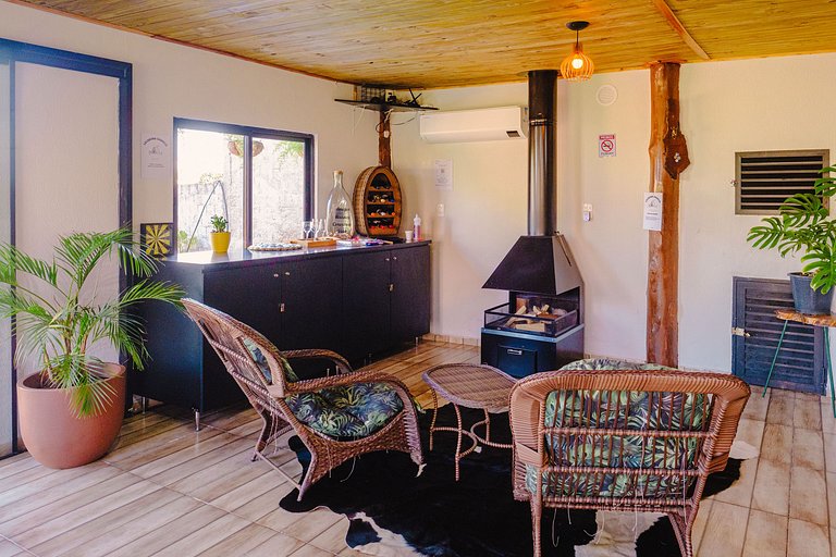 Cabana Raízes: Hidro + Lareira + Piscina Privativa